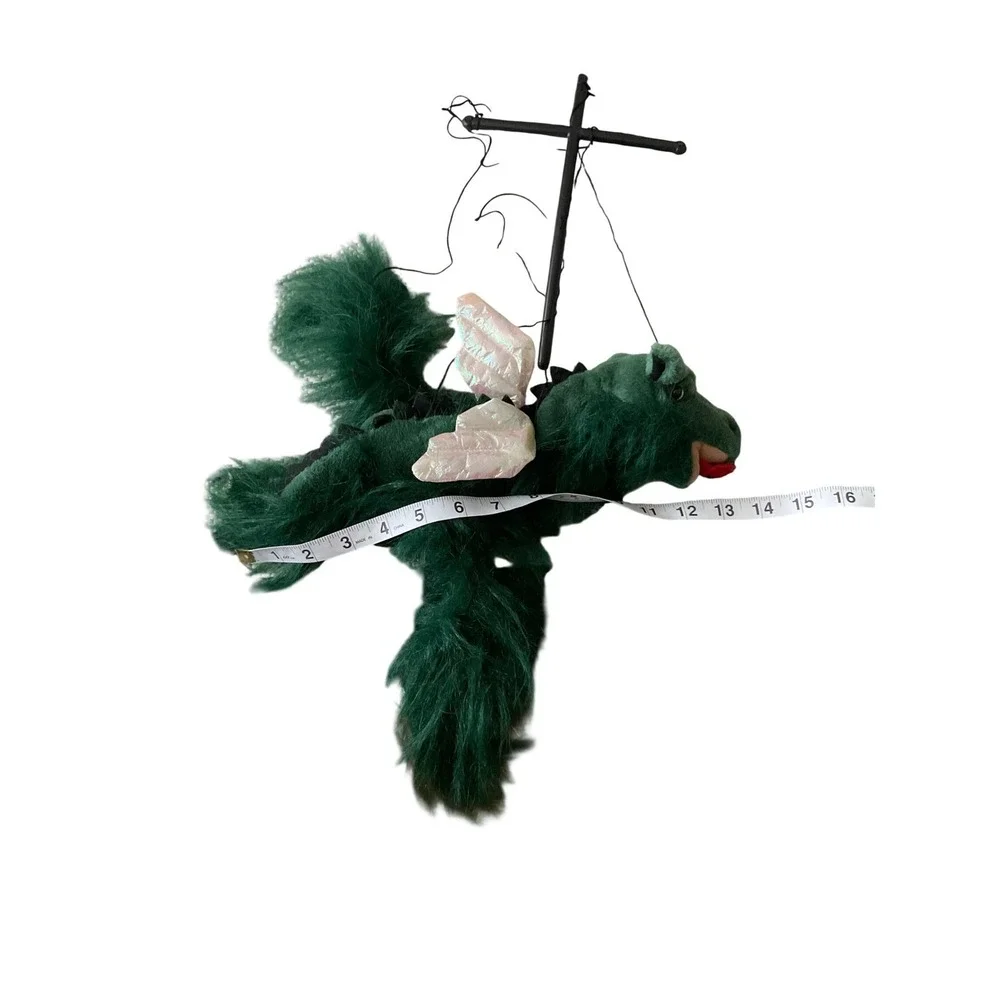 Green Dragon marionette‎ sunny toys Puppet Plush Stuffed Animal Toy Kids